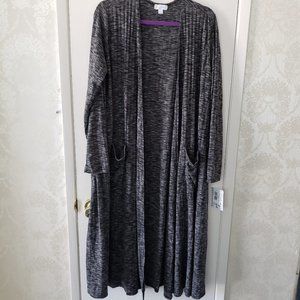 NWT grey striped cardigan
